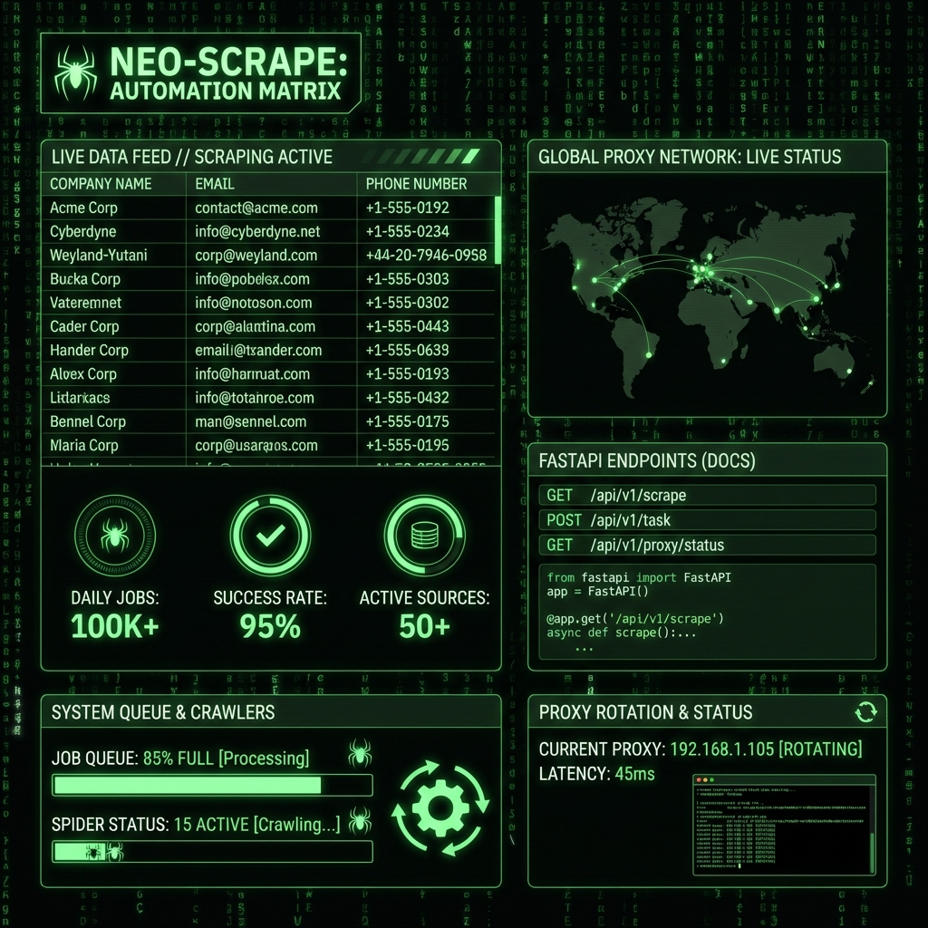 Intelligent Web Scraping & Lead Enrichment Platform